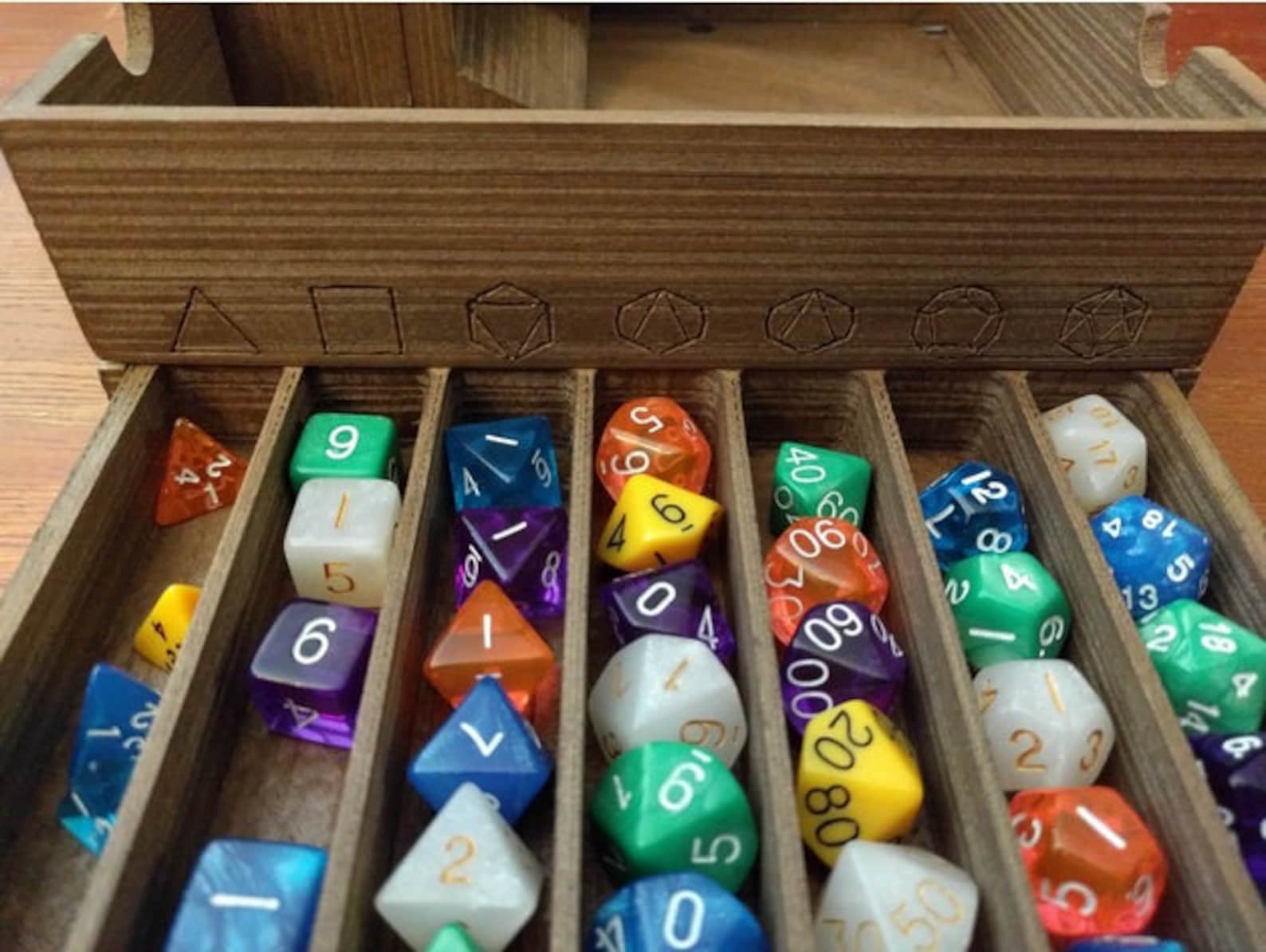 Portable Dice Box Tray and Tower DnD Dice Box Etsy