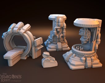 28mm Wargaming Lab Equipment Scatter Terrain  | Star Wars Legion Imperial Assault Miniature Terrain|The Dragon's Rest Terrain