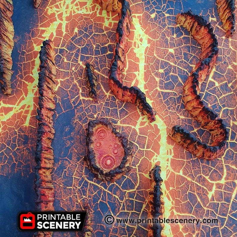 Set de terreno en miniatura de DnD Dark Caverns Terreno de DnD para Dungeons and Dragons Terreno, D&D, D y D, Pathfinder, Regalos de DnD imagen 7