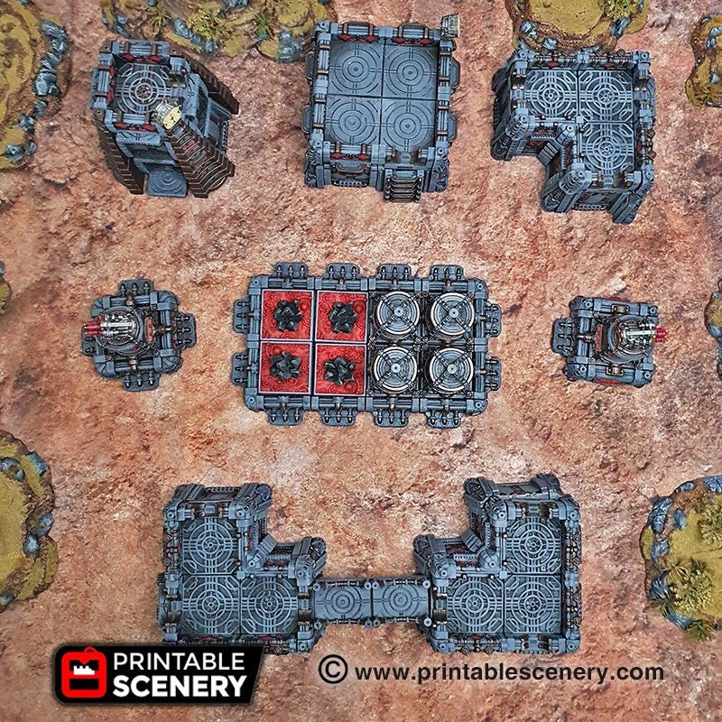 Full Sithic Outpost Set Dnd Miniature Terrain for Dungeons and Dragons ...