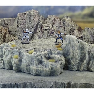 Modular Gaming Sci fi and Fantasy Hill Scatter Terrain DnD | Pathfinder | Frostgrave | 40k | FFG | Wargaming|Terrain Scenery|Dungeon Terrain