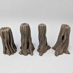 4 Forest Trees DnD Miniature Terrain, Dungeons and Dragons, D&D, Pathfinder , Wargaming, Scatter, 28mm, 32mm