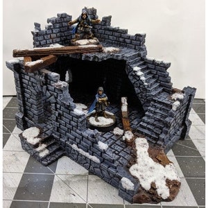 Modular RPG Fantasy Ruins-3 Terrain DnD | Pathfinder | Forestgrave | 40k | FFG | Wargaming | Terrain Scenery | Dungeon Terrain