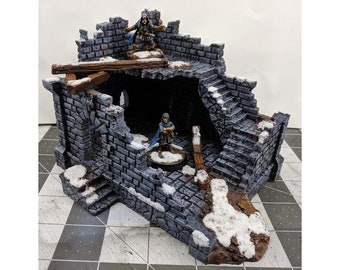 Modular RPG Fantasy Ruins-3 Terreno DnD / Pathfinder / Forestgrave / 40k / FFG / Wargaming / Terreno Escenario / Terreno de mazmorra