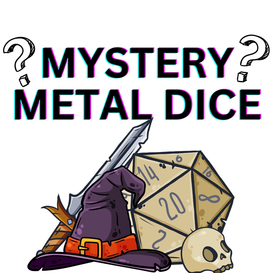 Mystery Dnd Metal Dice Set for Dungeons and Dragons D&D Etsy