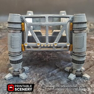 Lunar Cargo Lander Sanctuary-17 para Star Wars Legion Terrain, , Gaslands, Sci-Fi, DnD, D&D, Dungeons and Dragons, 28mm imagen 7