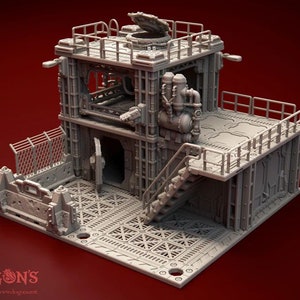 Precinct Umbra Building 40k Terrain for Sci Fi, Star Wars Legion, Kill Team Terrain, Necromunda, Space Hulk, Infinity