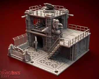 Precinct Umbra Building 40k Terrain for Sci Fi, Star Wars Legion, Kill Team Terrain, Necromunda, Space Hulk, Infinity