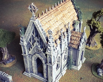 The Chapel DnD Miniature Terrain for Dungeons and Dragons, D&D, Pathfinder, Tabletop, 28mm, Gift