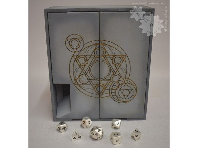 Portable Magnetic Dice Box, Tray, and Tower DnD Dice Box DnD Dice Tower DnD Dice Tray DnD DnD Accessories DnD Gift Ideas image 7