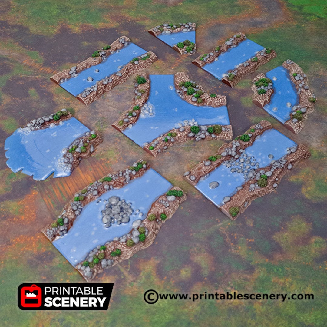 Shadowfey Wild Rivers Dnd Miniature Terrain for Dungeons and Dragons, D ...