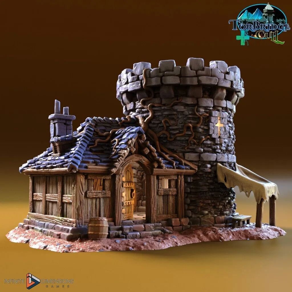 Torbridge Cull Soldiers Outpost Terrain DnD Miniature Terrain for Dungeons and Dragons, D&D, D and D, Pathfinder, Wargaming
