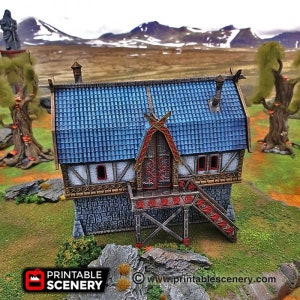 Dnd Terrain Dwarf Dwarven the Brewhouse Dnd D&D 28mm Miniature Terrain ...