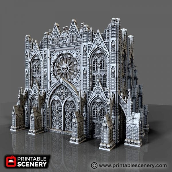 Décor De Table Ruines A-D – Terrain 28mm – Pour D&D, Pathfinder – LSDA – Gris