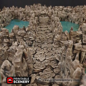 Grotto Tunnels DnD Miniature Terrain, Dungeons and Dragons, D&D, Pathfinder, Scatter, Wargaming, Tabletop, 28mm, 32mm