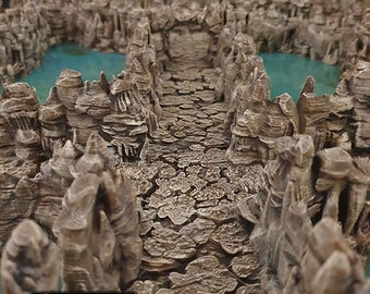 Grotto Tunnels DnD Miniature Terrain, Dungeons and Dragons, D&D, Pathfinder, Scatter, Wargaming, Tabletop, 28mm, 32mm