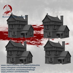 Dark Realms Buccaneers Bay House 2 DnD miniatuur terrein voor Dungeons and Dragons, D&D, D en D, Wargaming, tafelblad, geschenken