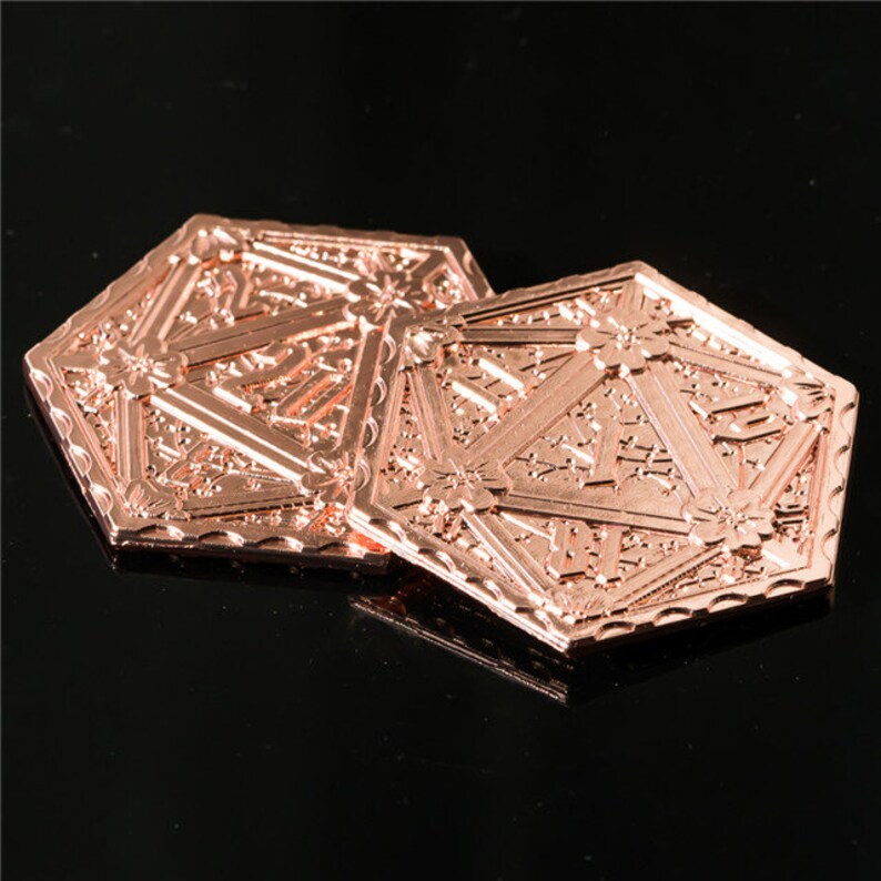 Copper Metal Dnd Dice Coins Accessories Set for Dungeons and Etsy