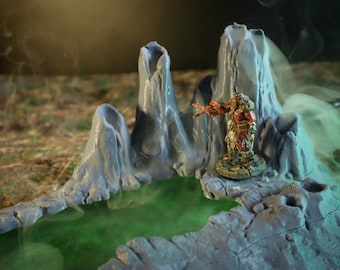Calling Portals Acid Lake DnD Terrain, Dungeons and Dragons, DnD Miniature, D&D, D e D, Pathfinder, DnD Miniature Terrain