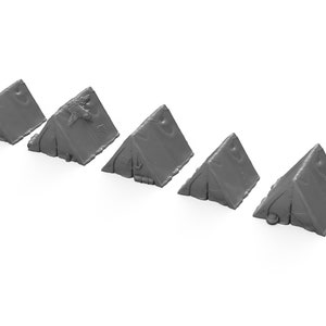 Tent Set DnD Miniature Terrain for Dungeons and Dragons Terrains, D&D, Pathfinder, Wargaming, Tabletop, DnD Gifts, 28mm