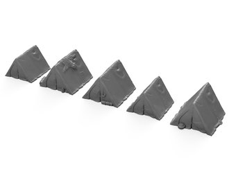 Tent Set DnD Miniature Terrain for Dungeons and Dragons Terrains, D&D, Pathfinder, Wargaming, Tabletop, DnD Gifts, 28mm