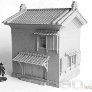 Japan Samurai Storage House B DnD Miniature Wargaming Terrain for Dungeons and Dragons, D&D, Pathfinder, Tabletop, 28mm, Gifts