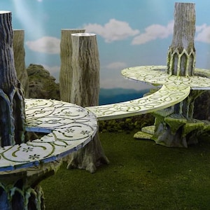 DnD Modular Elven Tree house Terrain  Pathfinder Role Play Not Finished |28mm Terrain|Terrain Scenery|Pathfinder RPG
