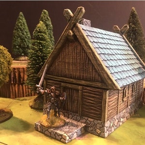 Barbarian Viking Hunter House Scatter Terrain | DnD | Pathfinder |  Fantasy Flight Games | FFG | Wargaming | Terrain Scenery | Kickstarter