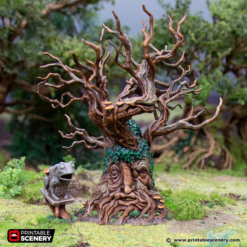 Hagglethorn Hollow Awake Sentient Trees Creature Dnd Miniature Terrain ...