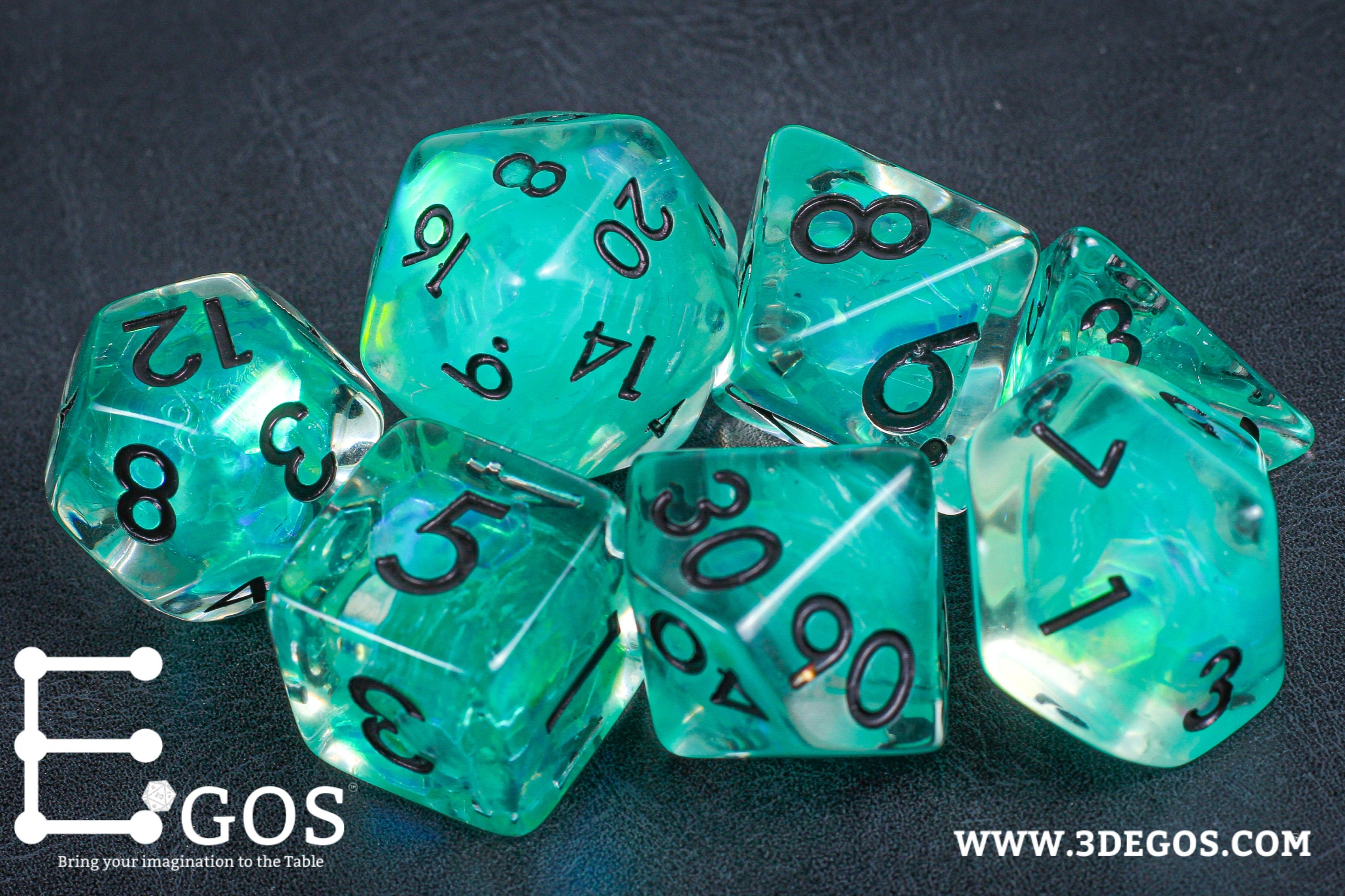 Element Crystal of Luck DnD Dice Set for Dungeons and Dragons Etsy