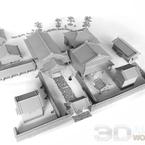 Japan Samurai Complete Samurai Lord&#39;s House DnD Miniature Wargaming Terrain for Dungeons and Dragons, D&D, Pathfinder, Tabletop, 28mm, Gifts
