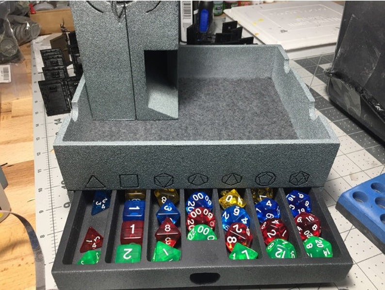 Portable Magnetic Dice Box, Tray, and Tower DnD Dice Box DnD Dice Tower DnD Dice Tray DnD DnD Accessories DnD Gift Ideas image 5