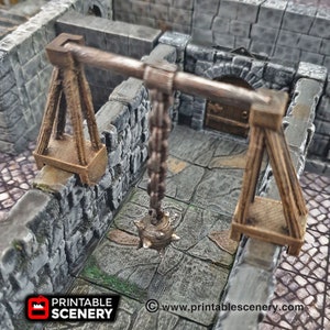 Swinging Trap Spiked Mace OpenLock Dungeon Tile DnD Miniature Terrain, Dungeons and Dragons, D&D, Pathfinder, Wargaming