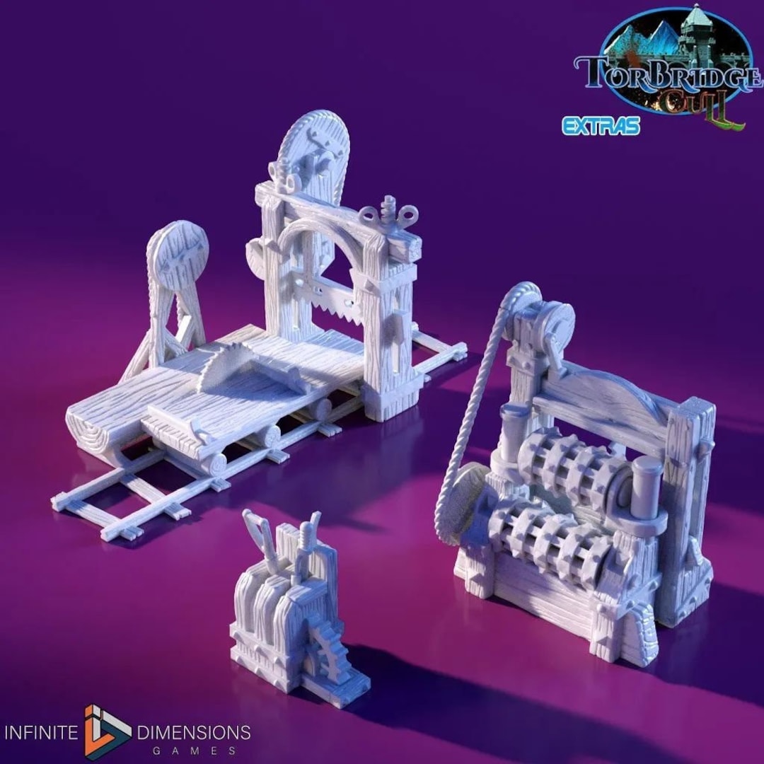 Torbridge Lumbermill Machines Set Dnd Miniature Terrain for Dungeons ...