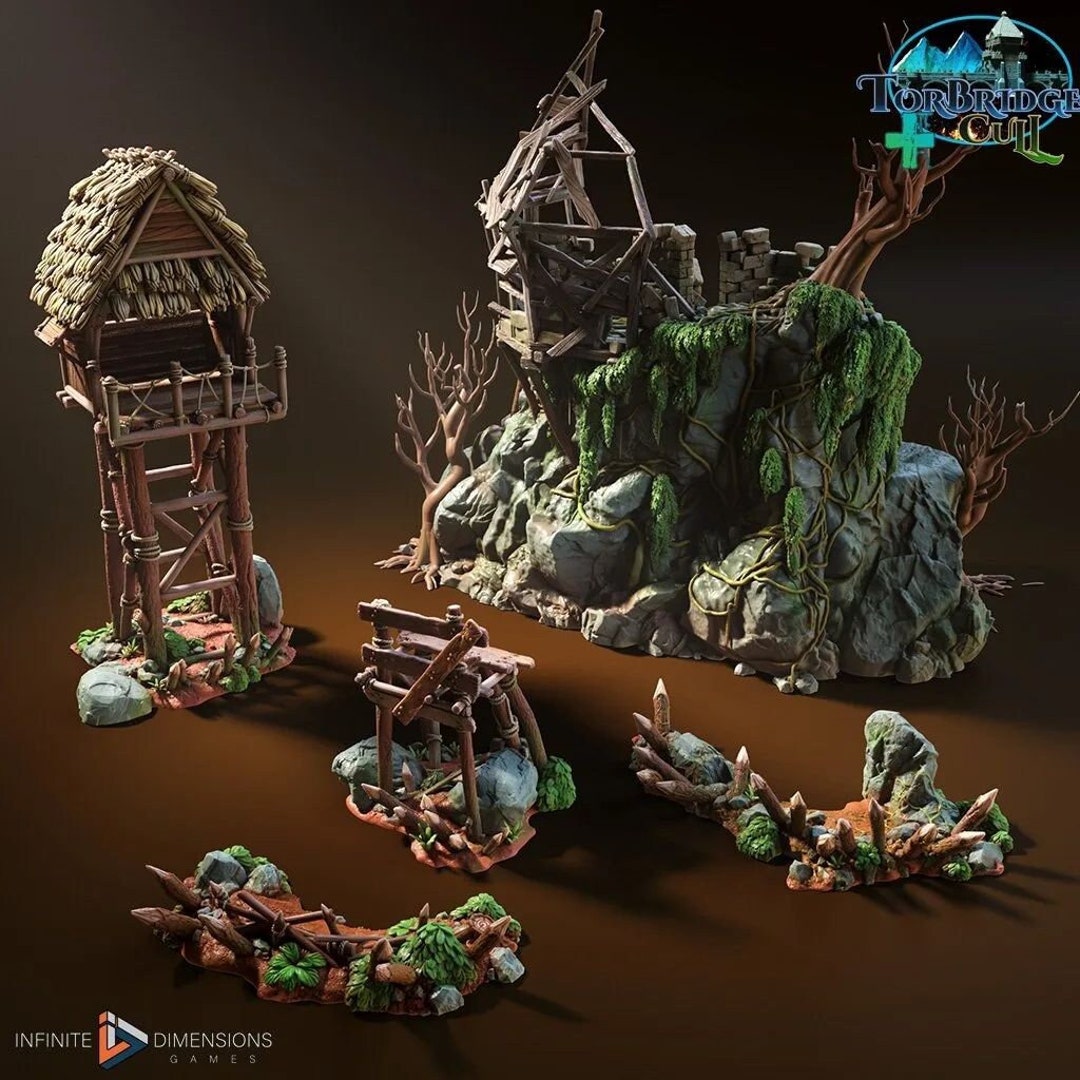 Torbridge Fields of the Fallen Set Dnd Miniature Terrain for Dungeons ...