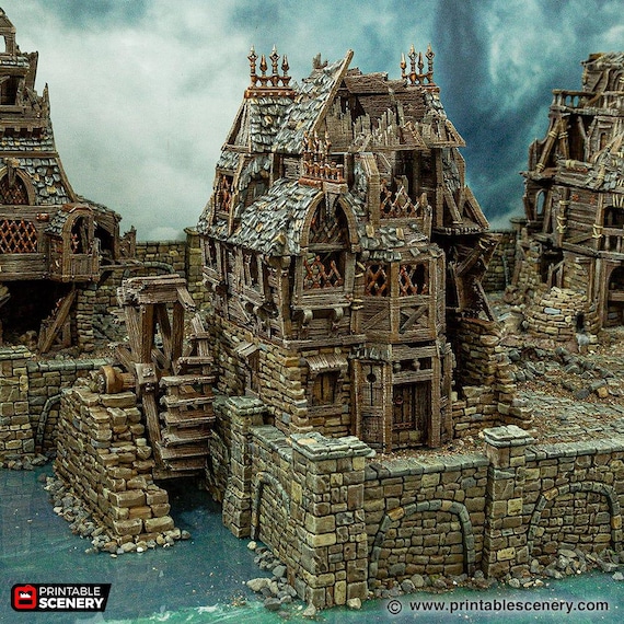 Ruine Gonthan Wach-Turm - 28mm Tabletop Gelände - HDR D&D Pathfinder
