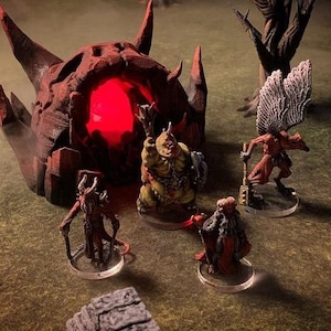 Toegang tot de hel DnD miniatuur terrein, Dungeons and Dragons, D&D, 40k, Wargaming, Pathfinder, tafelblad, Scatter, 28mm, 32mm, 15mm