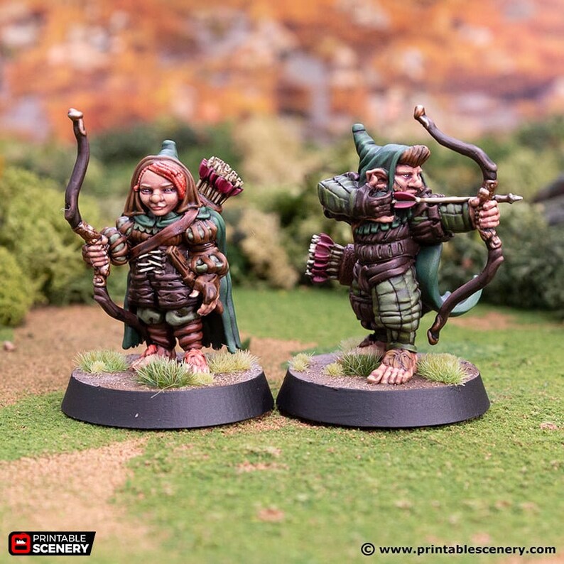 Dnd Ranger Mini Forest Ranger Dwarf Dnd Miniature Terrain Set, Resin Miniature ...