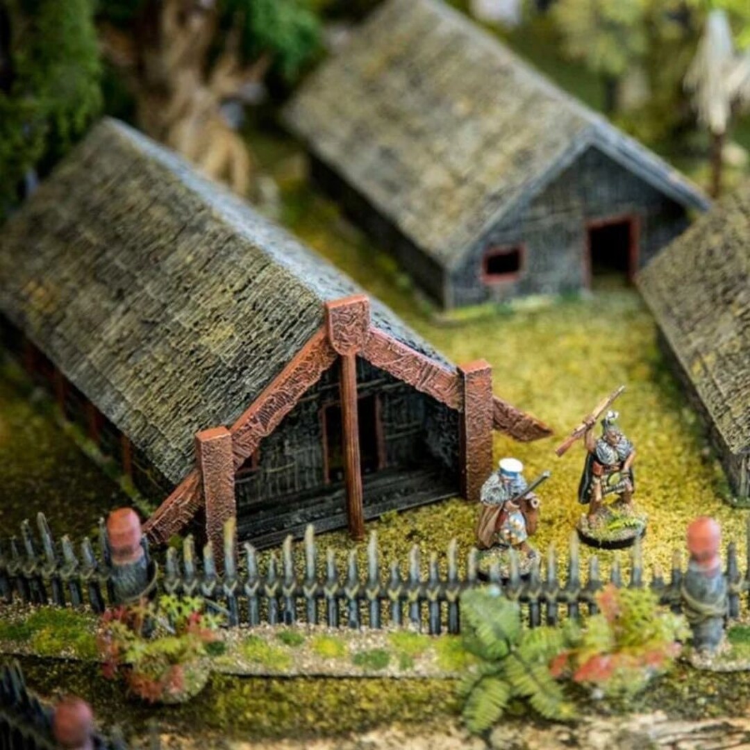 Maori Pa Large Huts Dnd Terrain for Dungeons and Dragons - Etsy
