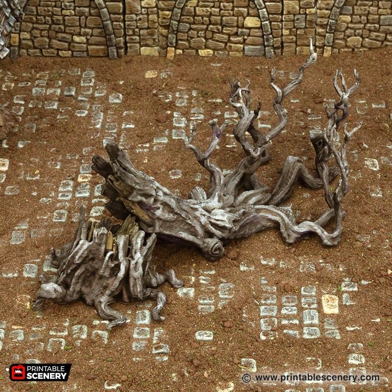 Blasted Tree Dnd Miniature Terrain, Dungeons and Dragons Terrain ...