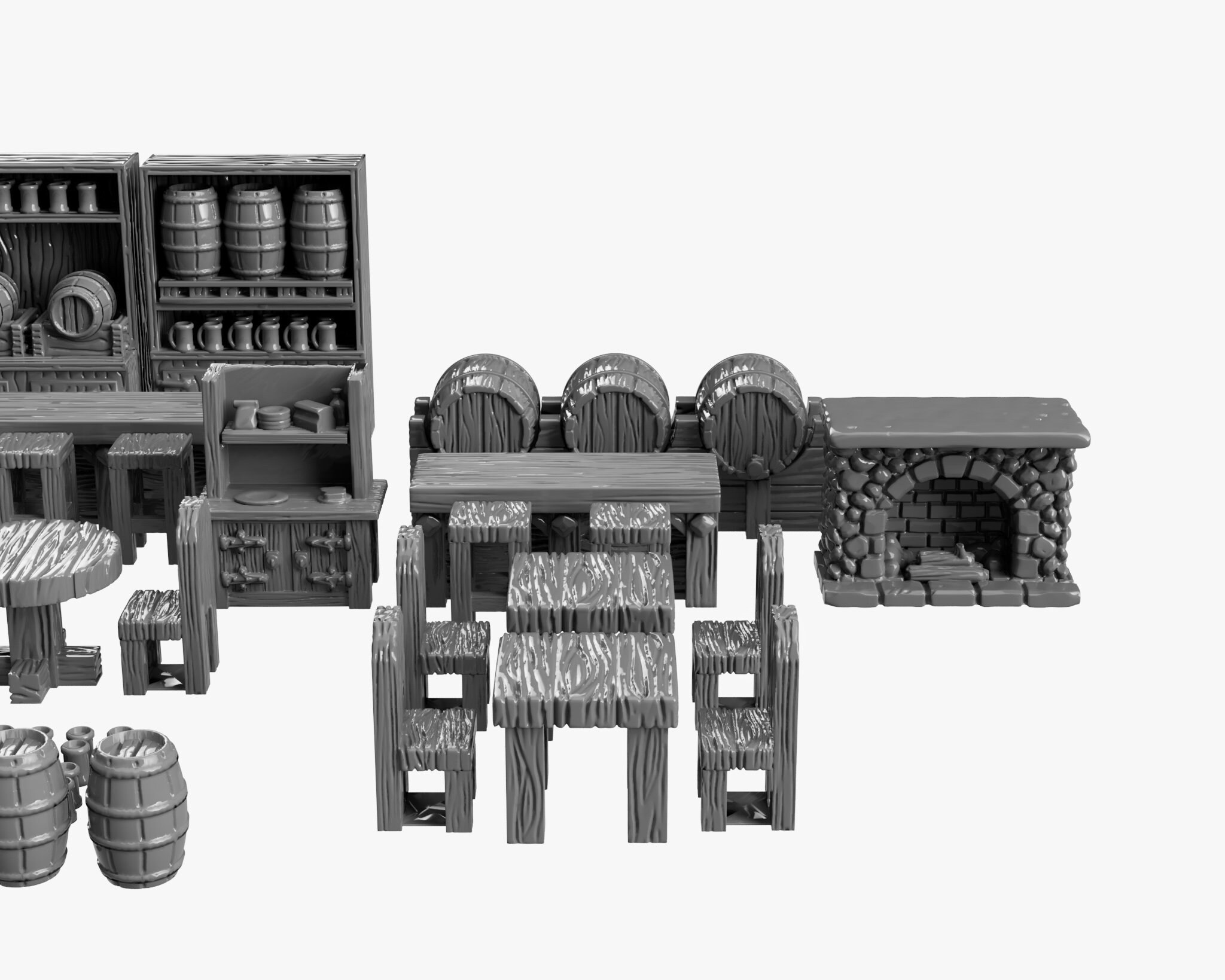 Tavern Bar DnD Miniature Terrain Dungeons and Dragons D&amp;D | Etsy