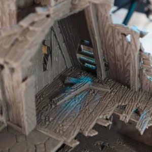 Ruined Healers House DnD Miniature Terrain for Dungeons and Dragons, D&D, D and D, 40k, Wargaming, Tabletop, image 5