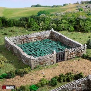 Cabbages Farm Fields Set DnD Terrain for Dungeons and Dragons Terrain, D&D, D and D, Pathfinder, Miniature, Wargaming, Gifts