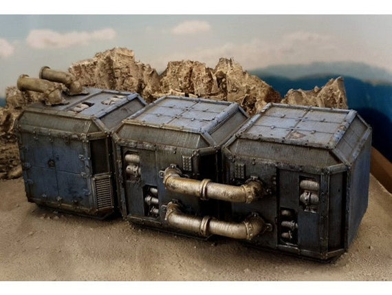 Terreno Scenico Star Wars Legion Tubo Industriale Per Acqua - Terreno Scenico Per Wargaming Star Wars Legion, Stile Grimdark Sci-fi Terreno Per Wargame Non Dipinto - Foto 7