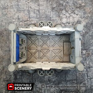 Lunar Cargo Lander Sanctuary-17 para Star Wars Legion Terrain, , Gaslands, Sci-Fi, DnD, D&D, Dungeons and Dragons, 28mm imagen 6