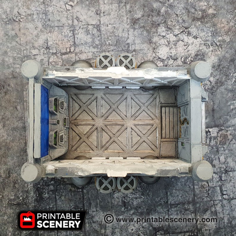 Lunar Cargo Lander Sanctuary-17 para Star Wars Legion Terrain, , Gaslands, Sci-Fi, DnD, D&D, Dungeons and Dragons, 28mm imagen 6