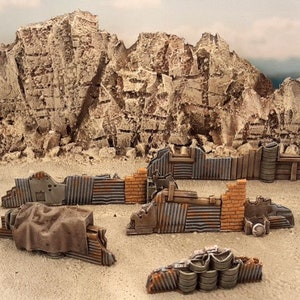 Gasland Shanty Obstacles DnD Pathfinder Role Play Terrain Not Finished | 28mm Terrain | Terrain Scenery | Pathfinder RPG