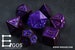 Purple Astro light DnD Metal Dice Set For Dungeons and Dragons, D&D, Pathfinder, D20, Polyhedral Dice, Dice Box, Bag  Gifts 