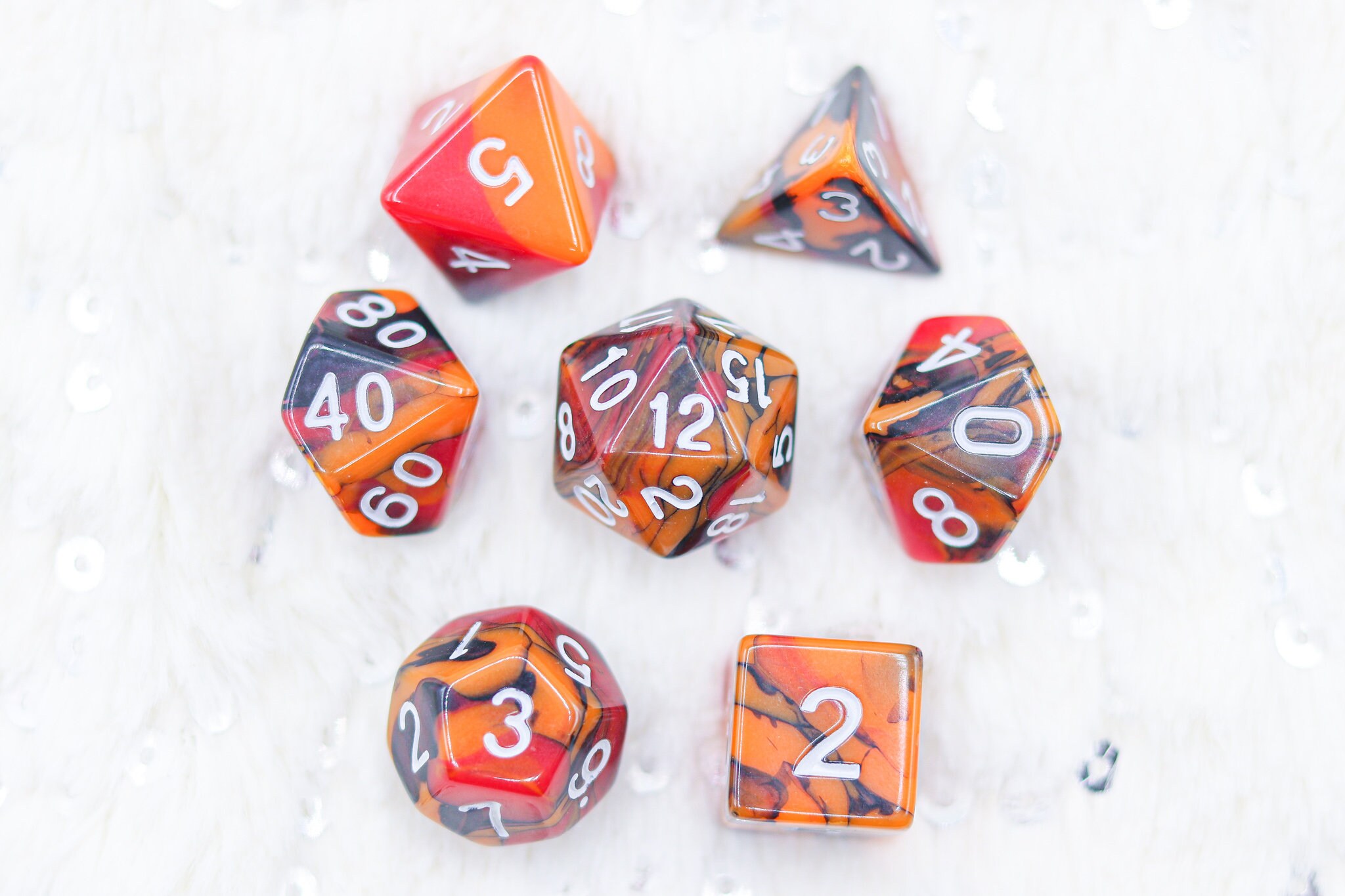 Crack of Doom Dice Dnd Dice Set for Dungeons and Dragons D&D Etsy
