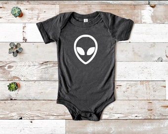 UFO Bigfoot Vintage Newborn Baby Long Sleeve Bodysuits Rompers Outfits